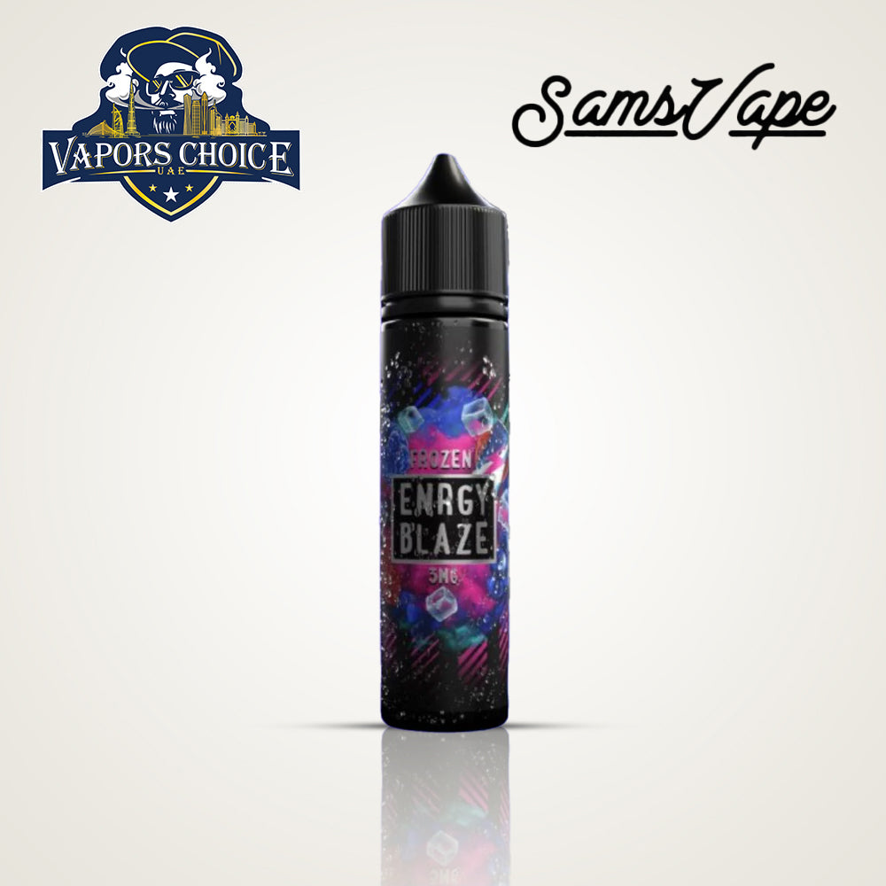 SAMS VAPE Premium E-Liquids  60ML & 120ML Juice (FROZEN SERIES) Energy Blaze UAE Abu Dhabi